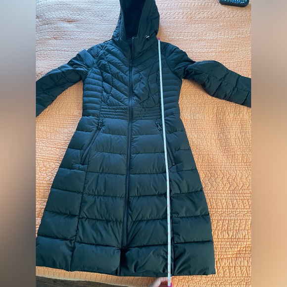 Black Bernardo Packable Down Long Coat - Picture 9 of 12